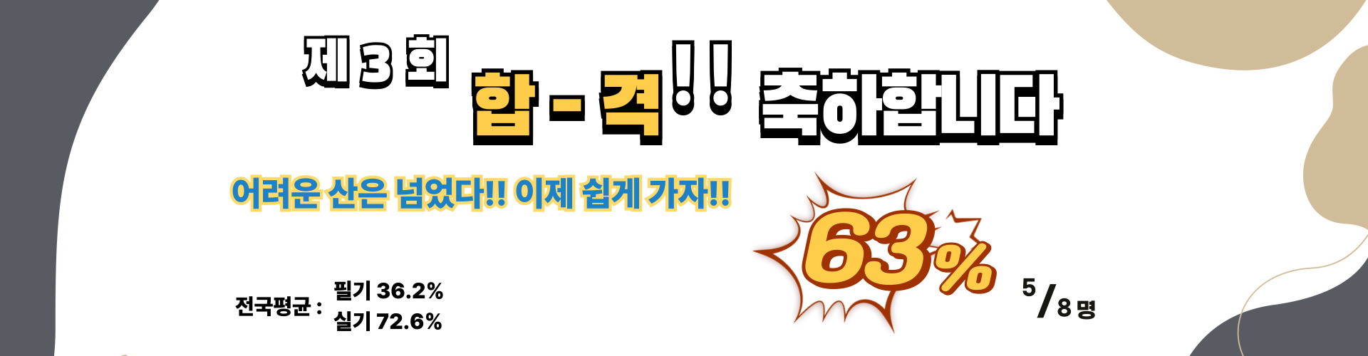 25년3회차 필기합격자발표