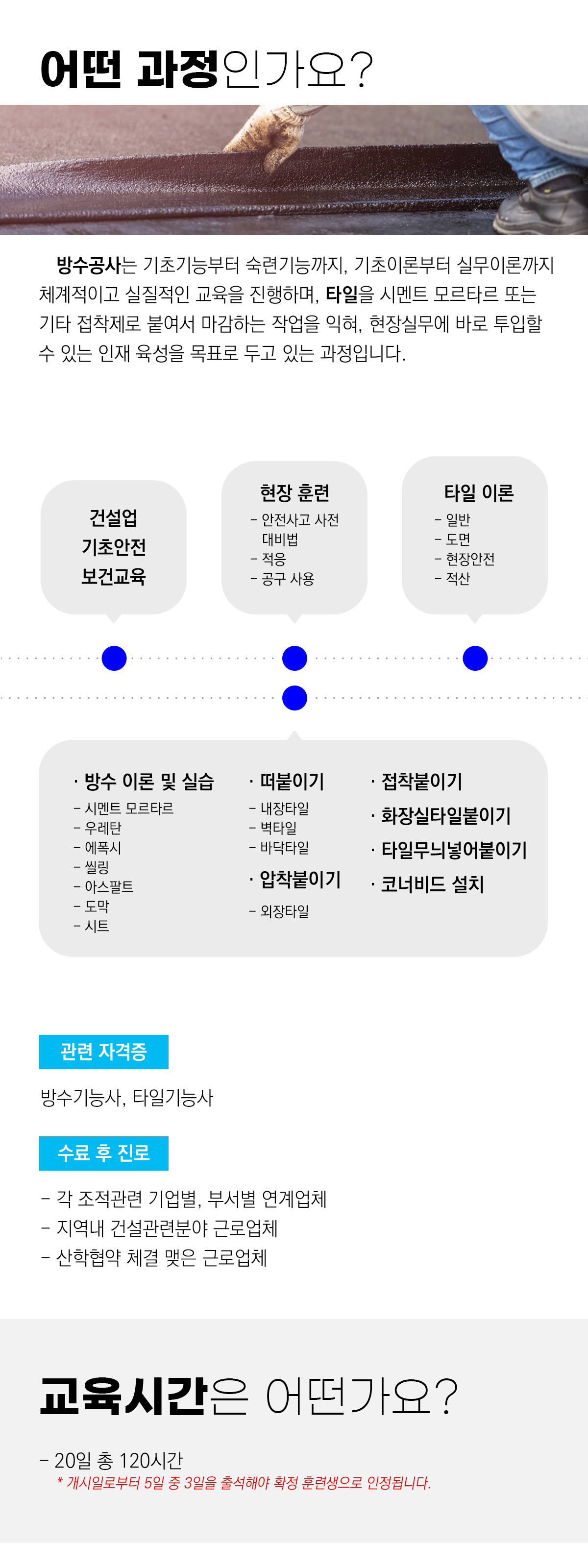방수+타일